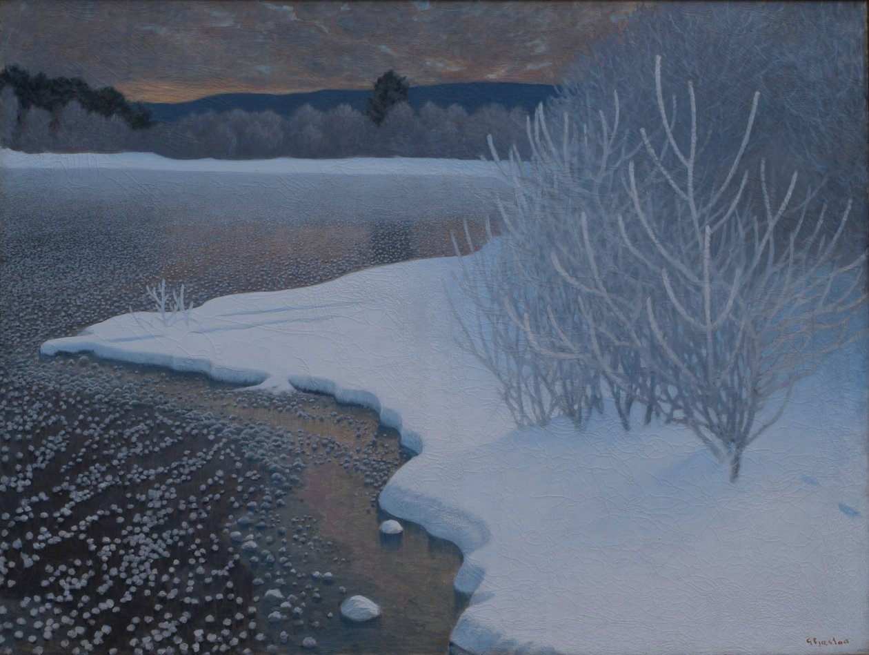 Hoar-Frost on Ice by Gustaf Edolf Fjaestad
