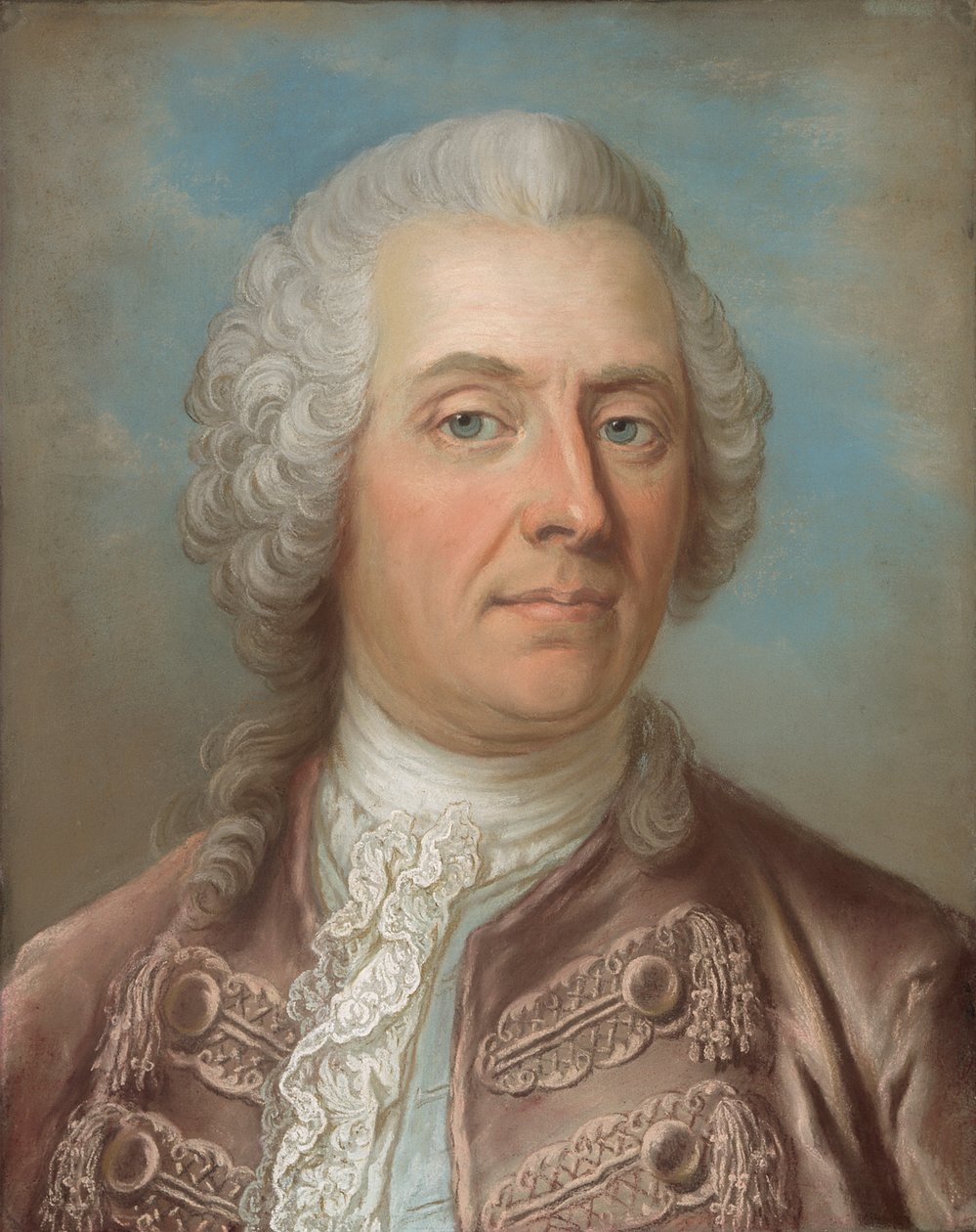 Portrait of Baron Johan Vilhelm Sprengtporten 1720-1795 by Gustaf Lundberg