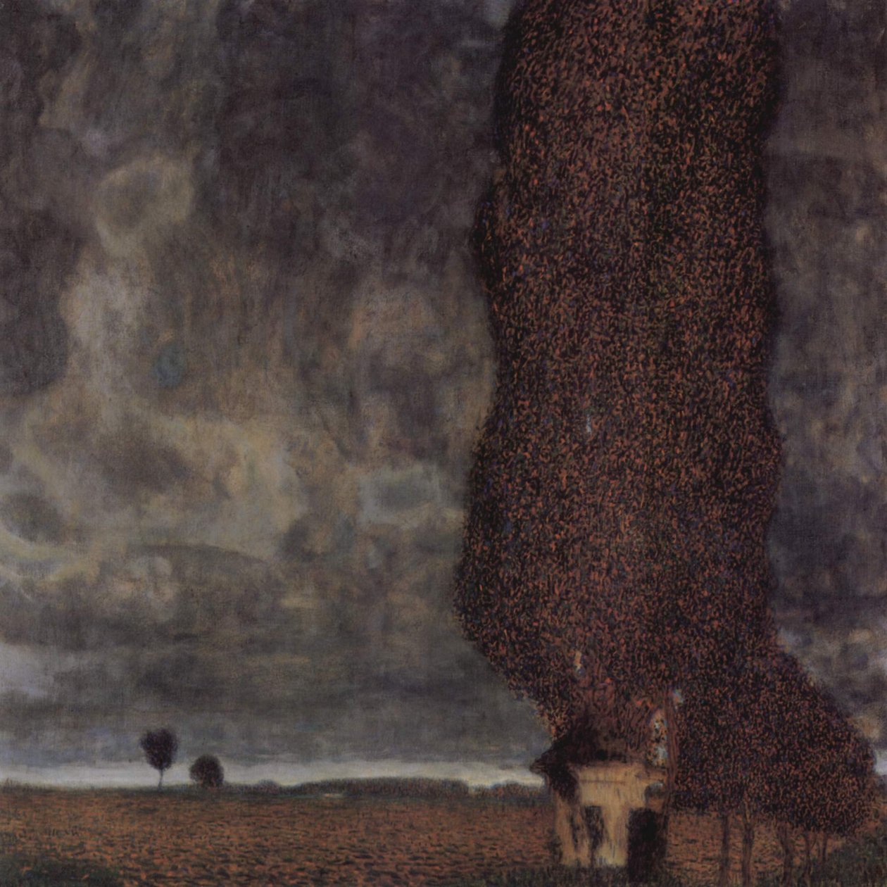 The Large Poplar or Approaching Storm by Gustav Klimt