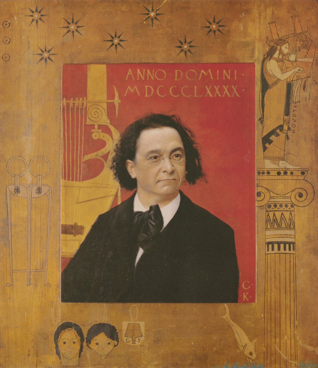 Portrait of Josef Pembaur by Gustav Klimt