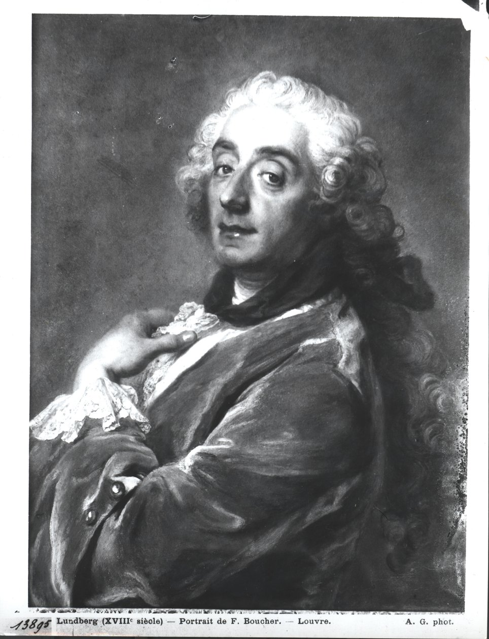 Portrait of Francois Boucher, 1741 by Gustaf Lundberg