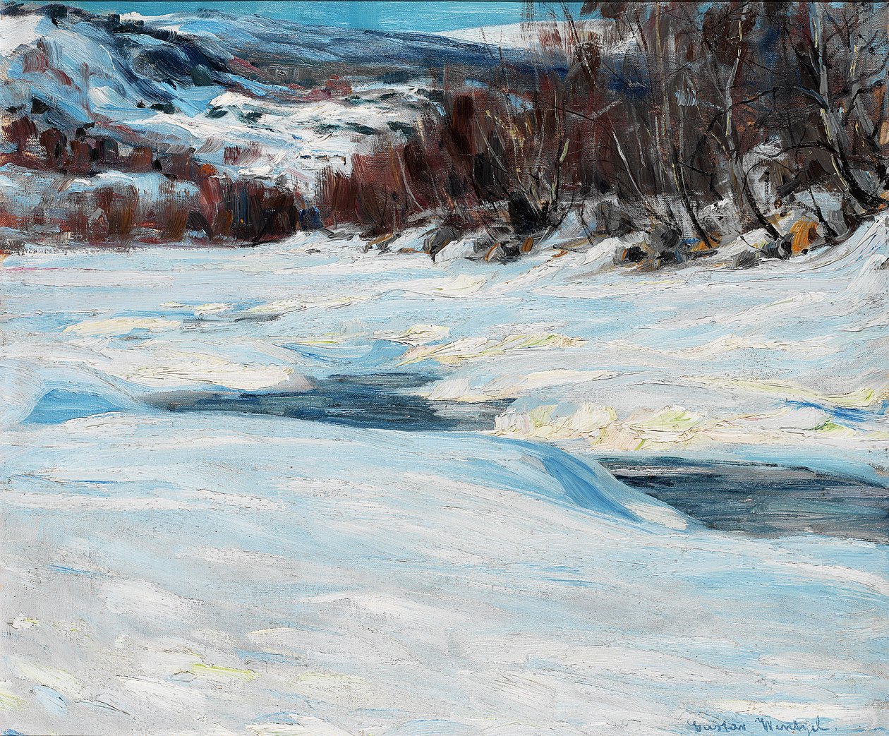 Winter Landscape by Gustav Wentzel