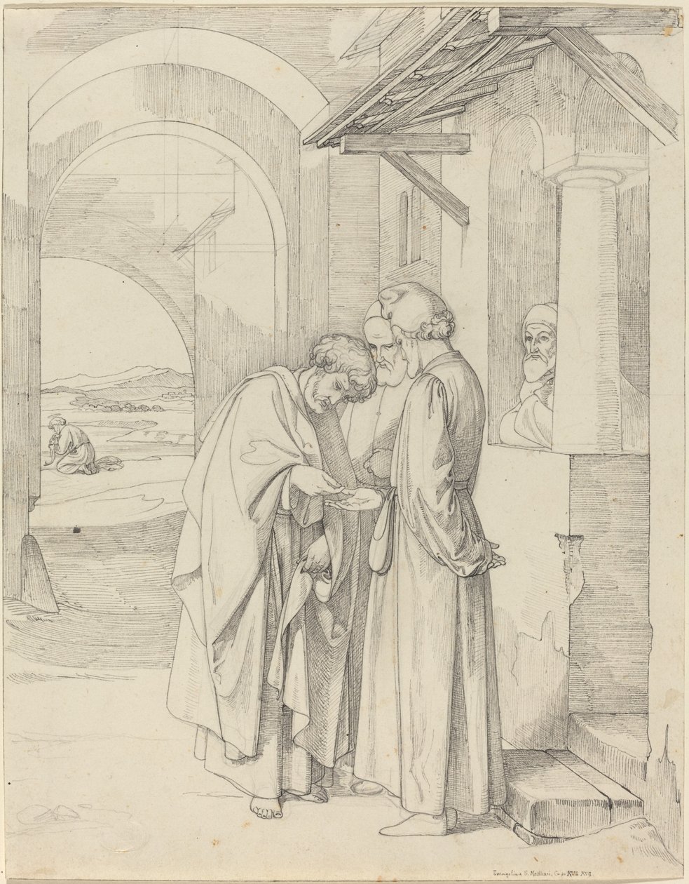 Peter Paying the Temple Tax by Gustav Heinrich Naeke
