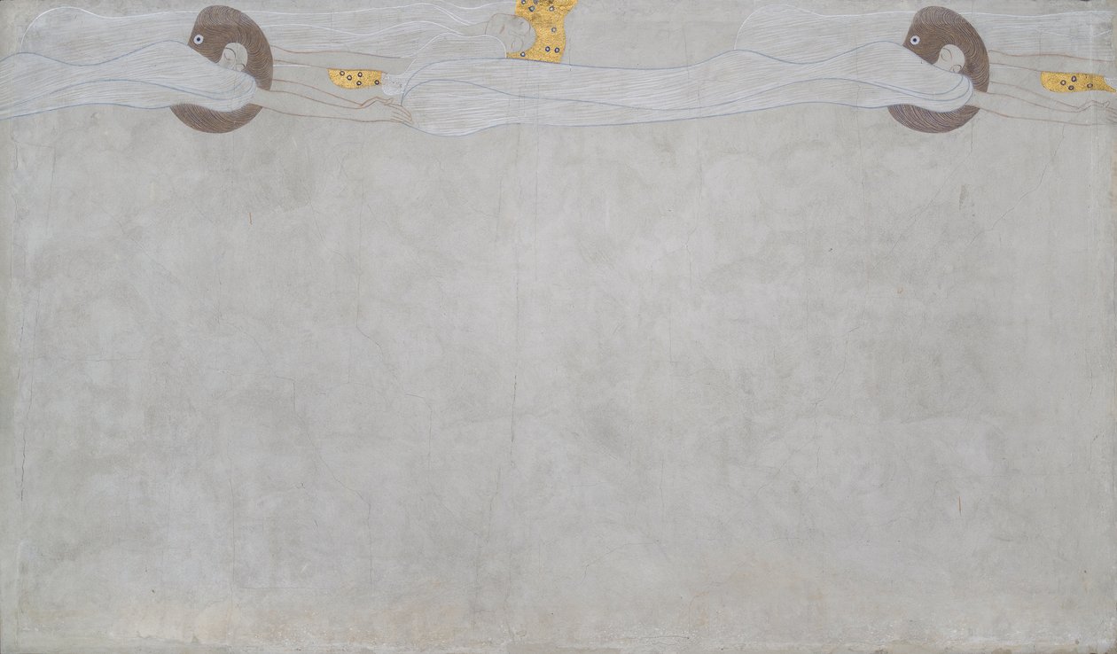 Beethoven Frieze: The Longing for Happiness - Panel 4, Left Long Wall by Gustav Klimt