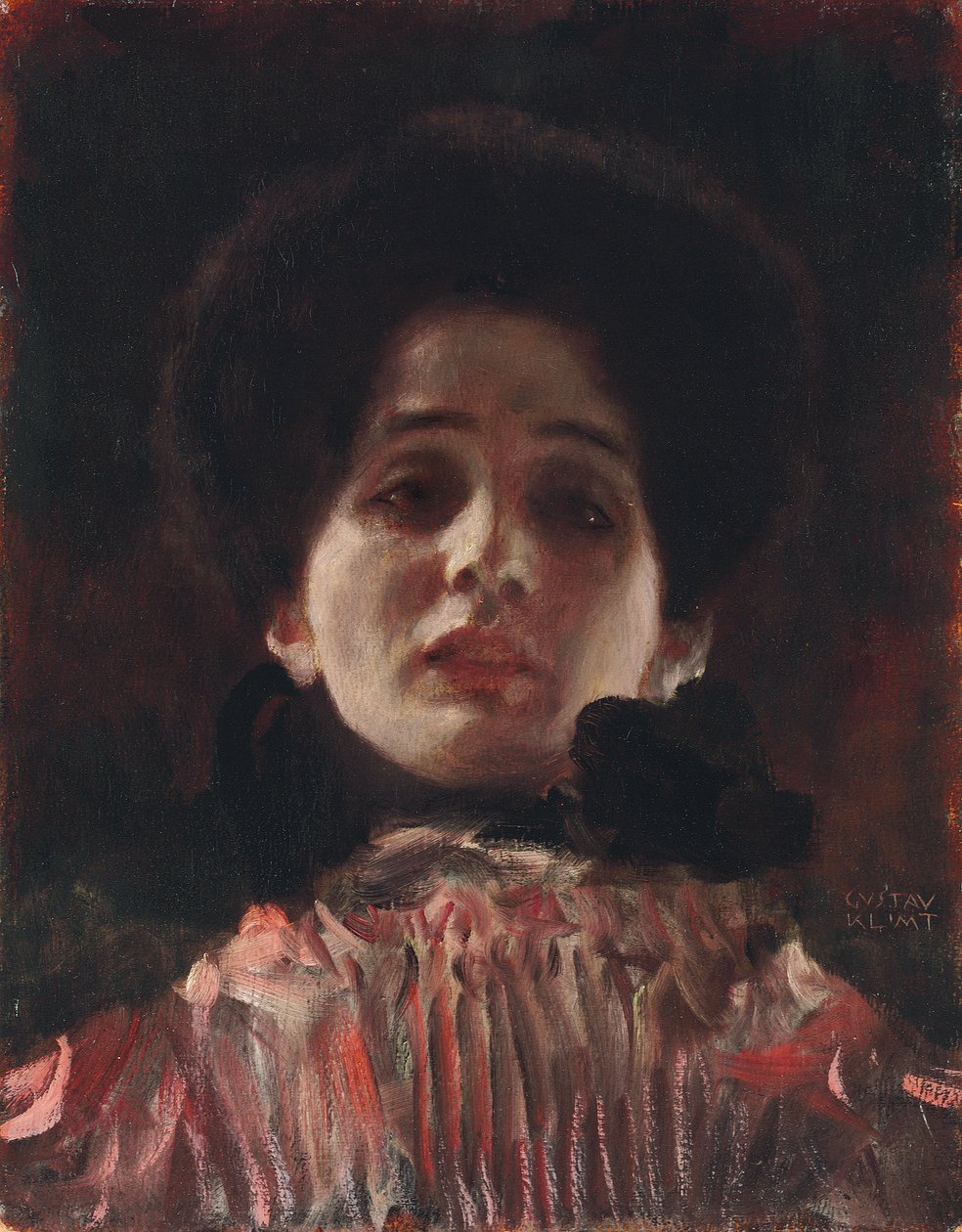 Full-Face Portrait of a Lady, c.1898 by Gustav Klimt
