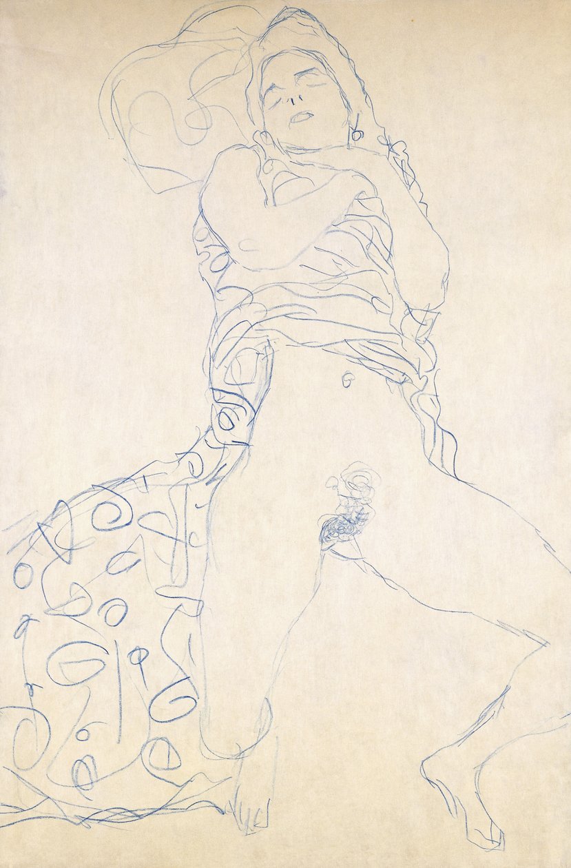 Nude by Gustav Klimt