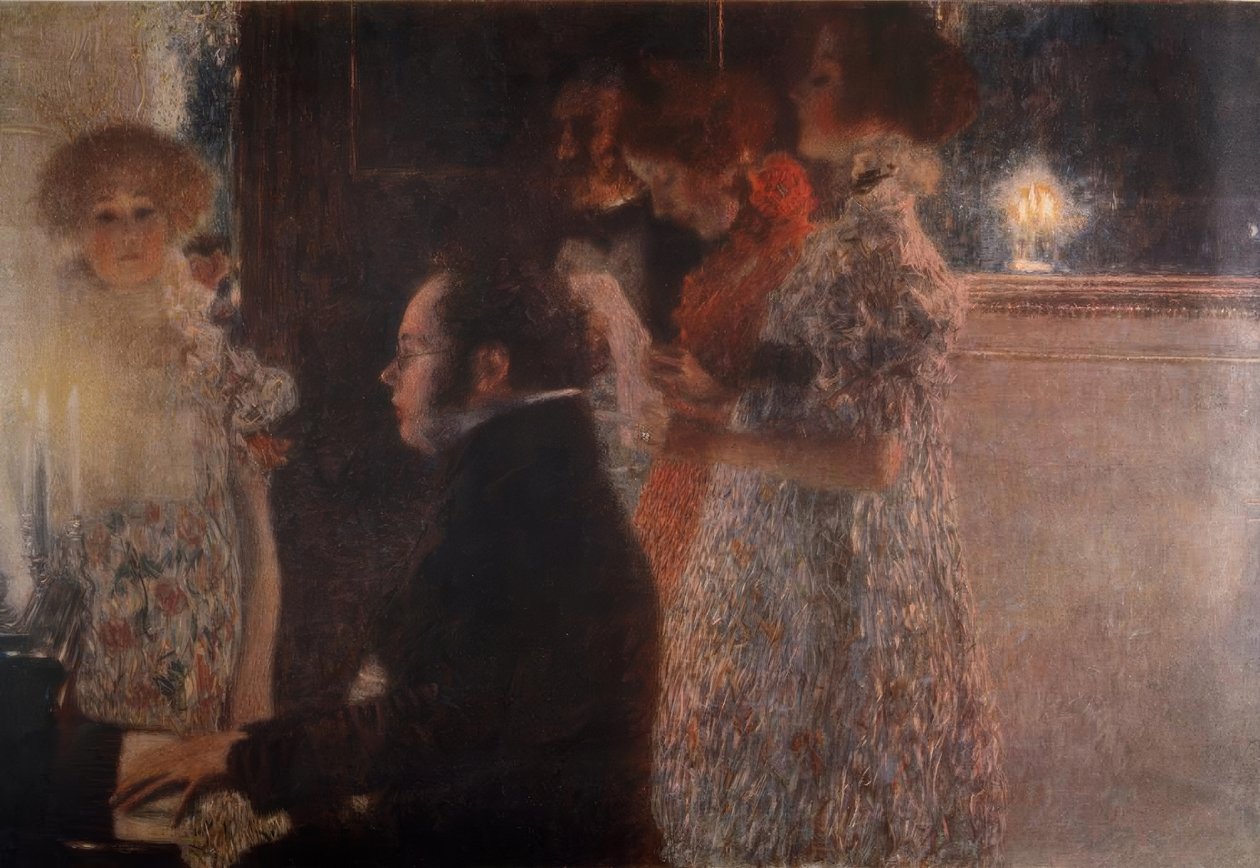 Schubert at the Piano by Gustav Klimt