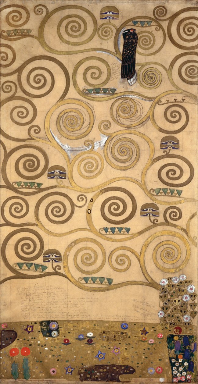 Sketches for the Frieze for the Palais Stoclet in Brussels, Belgium by Gustav Klimt