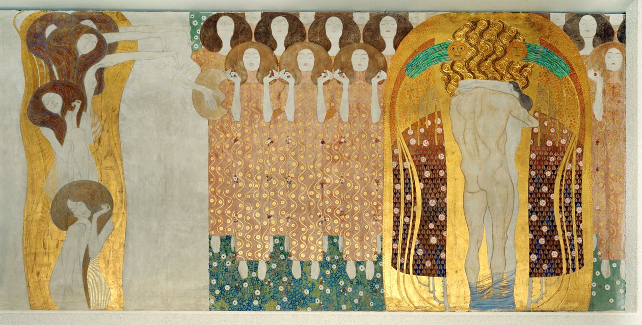 The Beethoven Frieze, (detail) by Gustav Klimt