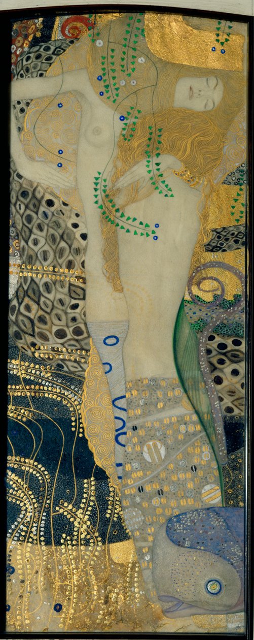 Watersnakes by Gustav Klimt