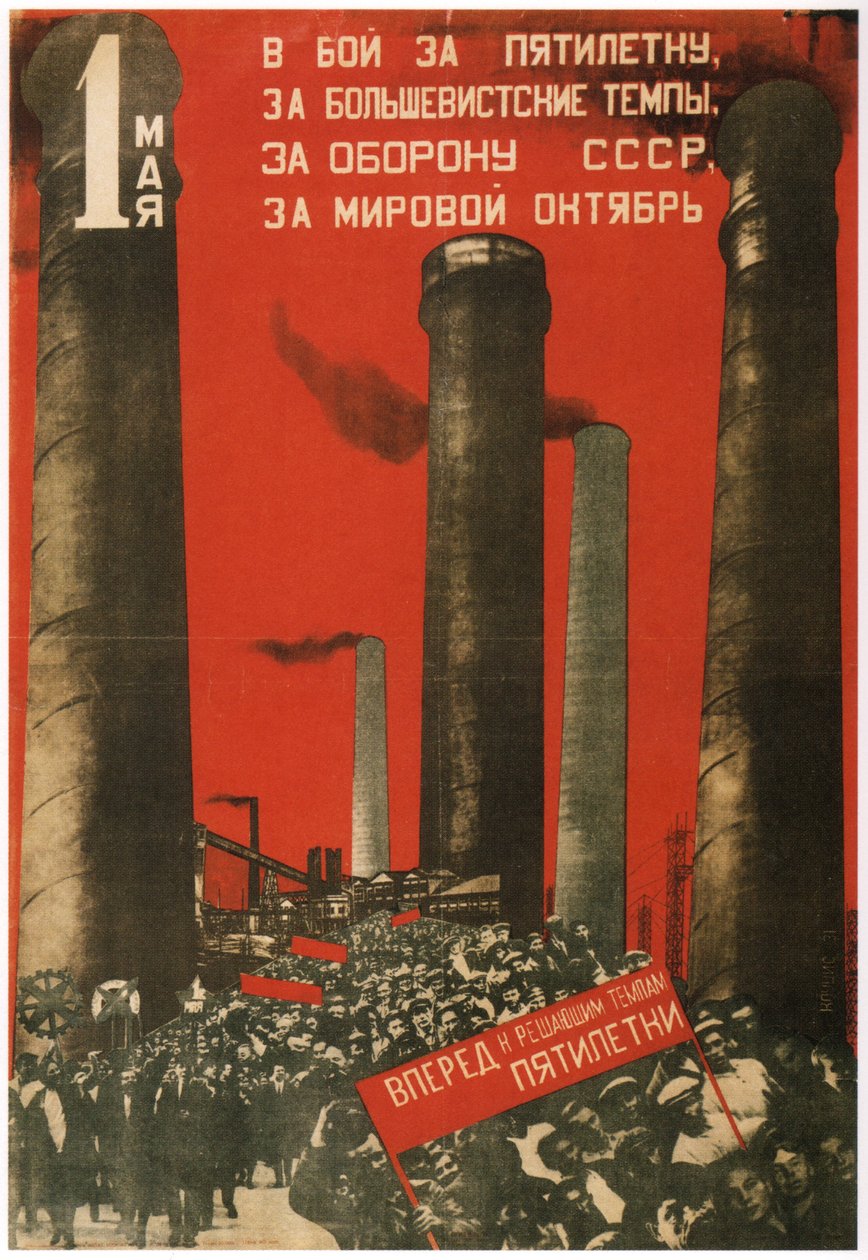 First of May. Join the Battle for the Five Year Plan by Gustav Klutsis