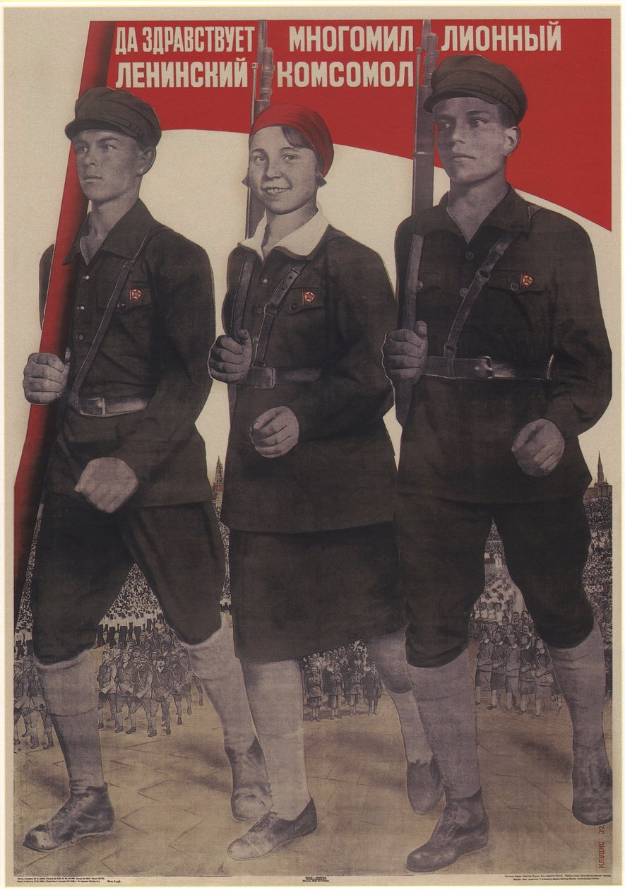 Long live the multi-million-member Leninist Komsomol by Gustav Klutsis