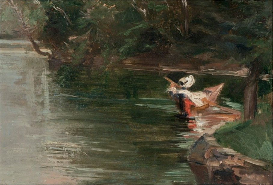 Banks of the Yerres by Gustave Caillebotte