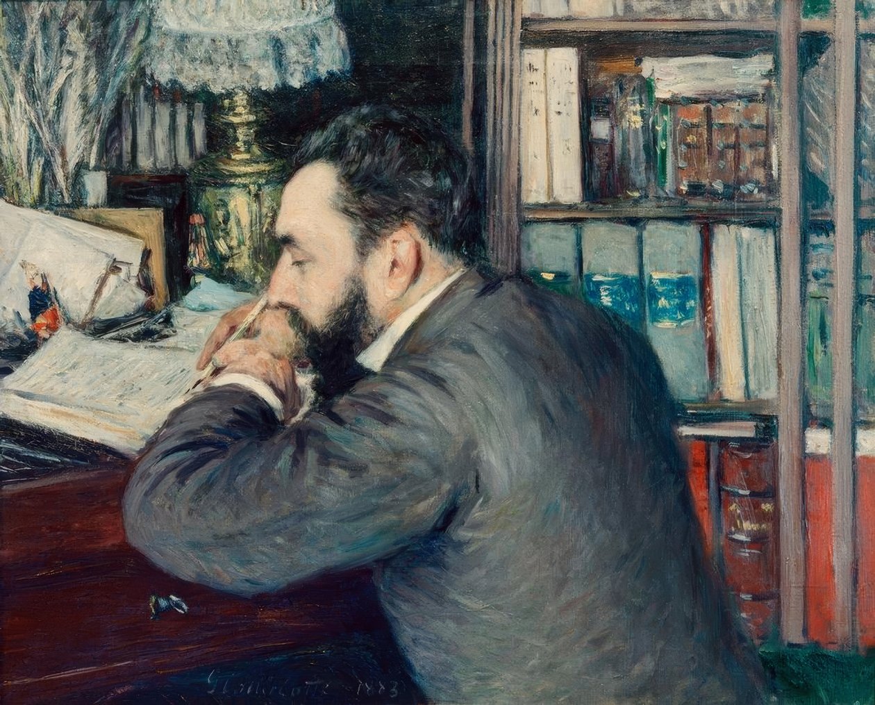 Henri Cordier by Gustave Caillebotte