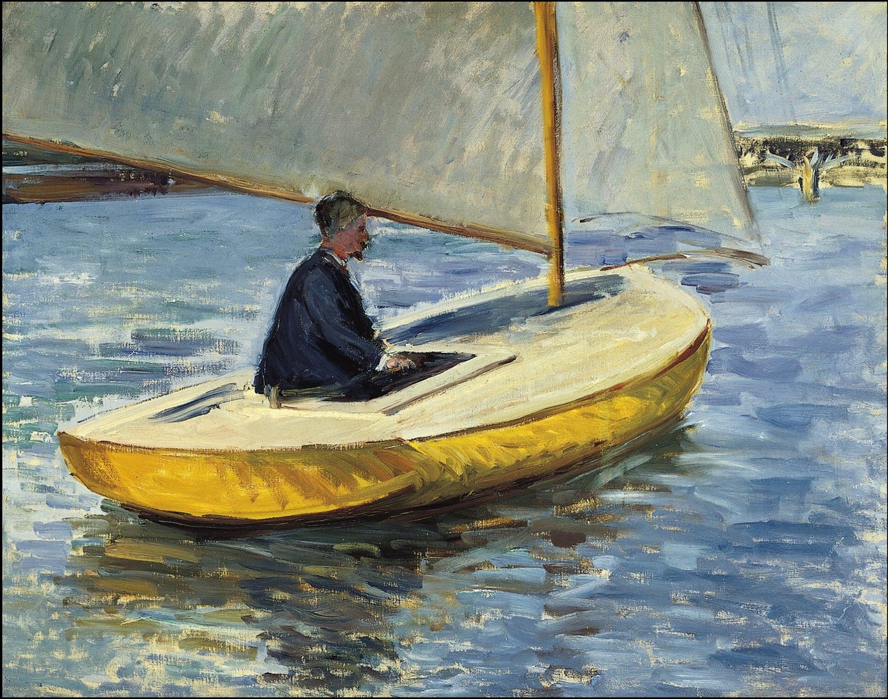 The Yellow Boat by Gustave Caillebotte