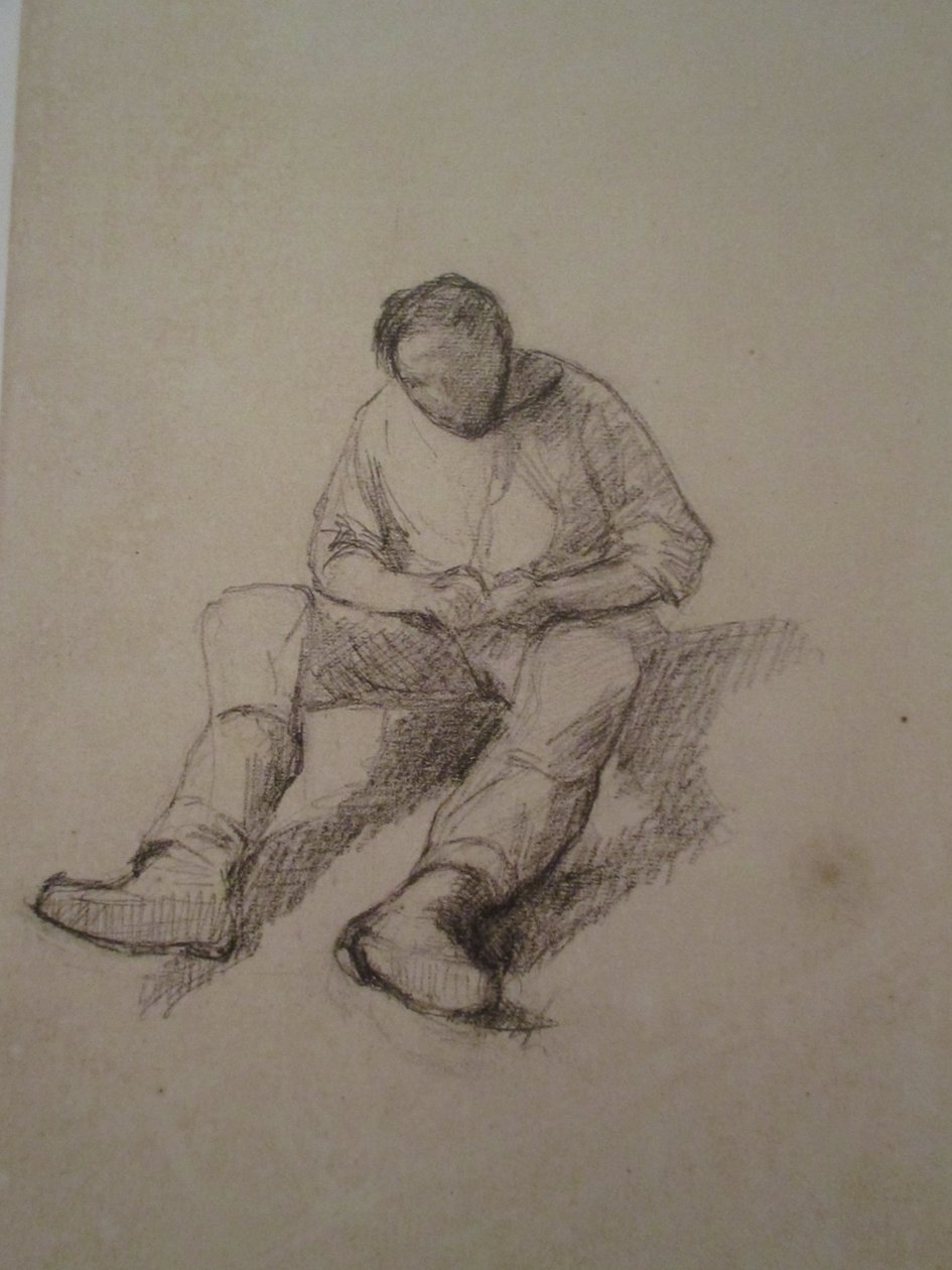 Study for The Floor Scrapers by Gustave Caillebotte