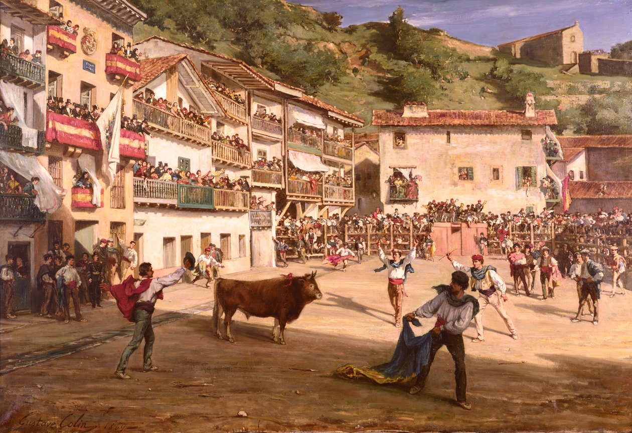 Training Fight in Biscay by Gustave Colin
