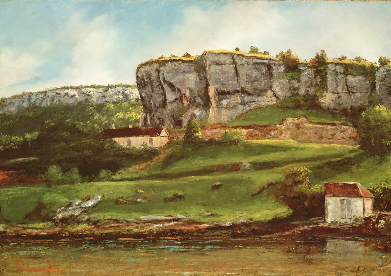 Landscape Probably of the Creux-Billard Region of Jura by Gustave Courbet