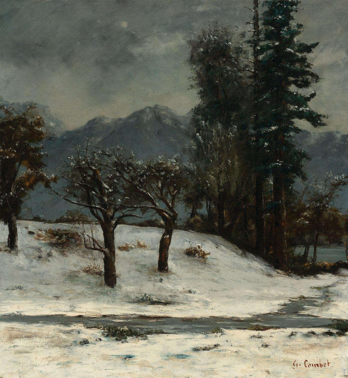 Snow by Gustave Courbet