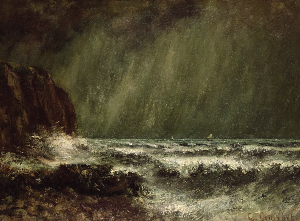 Storm at Sea, 1865 by Gustave Courbet