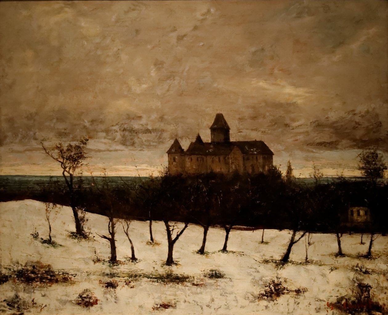 The Castle of Blonay by Gustave Courbet