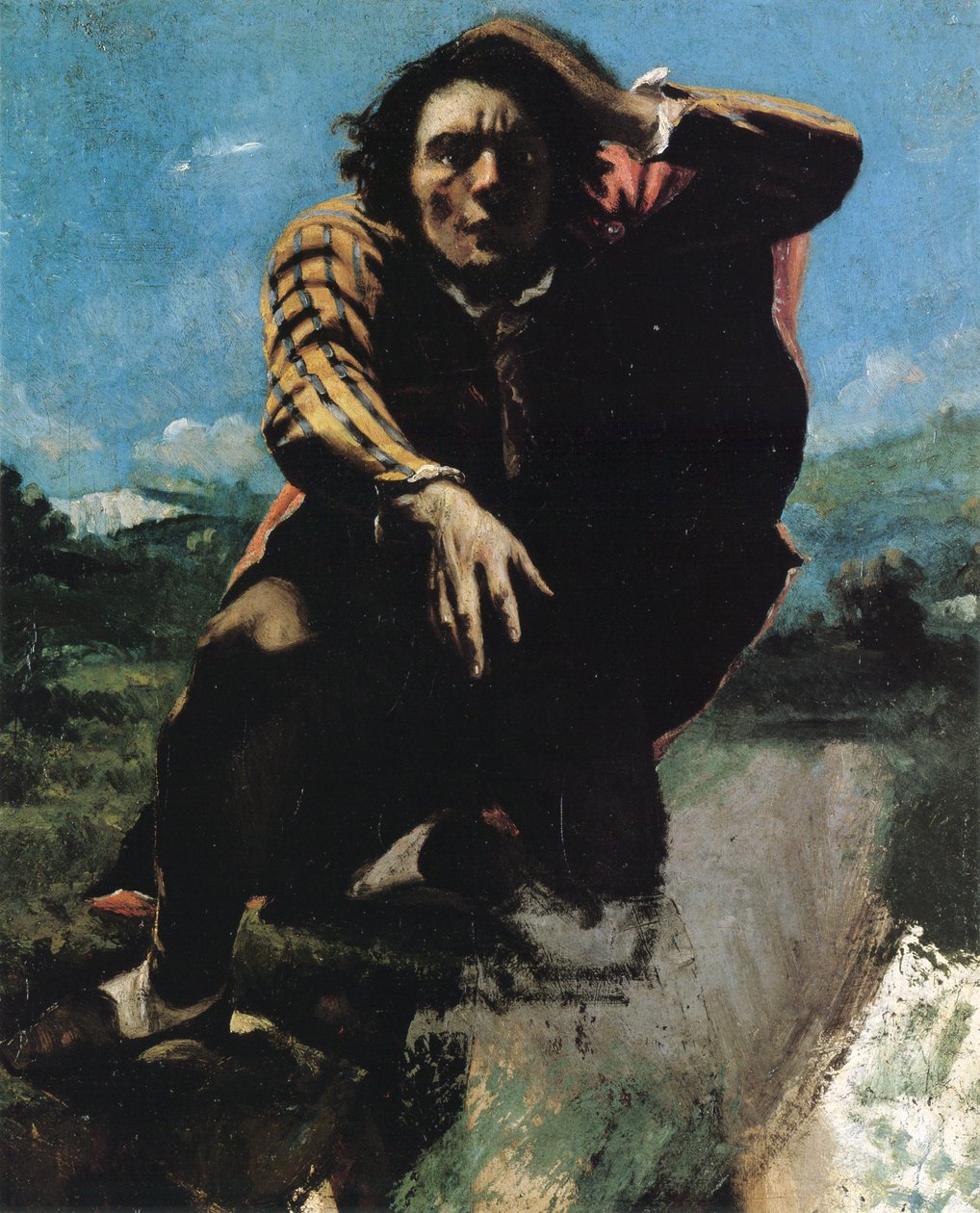 The Man Made Mad with Fear by Gustave Courbet