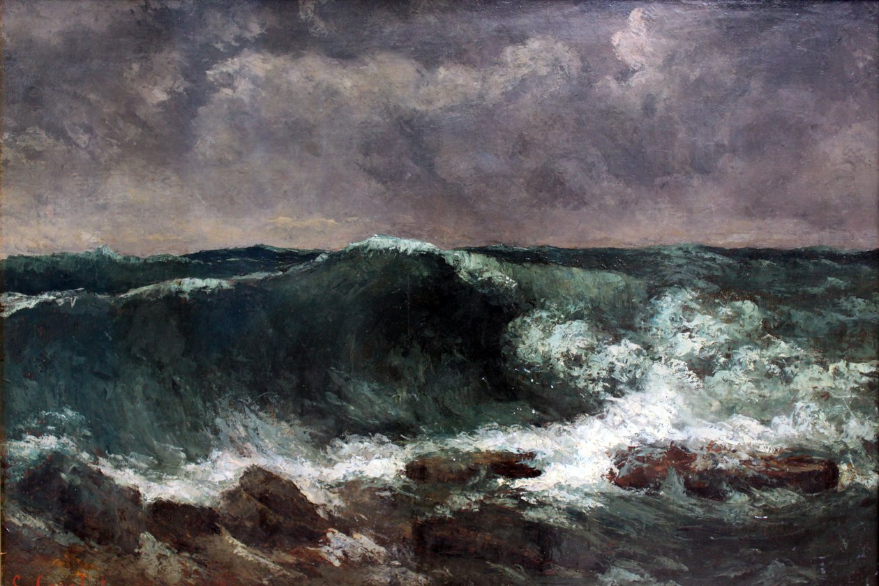 The Wave by Gustave Courbet