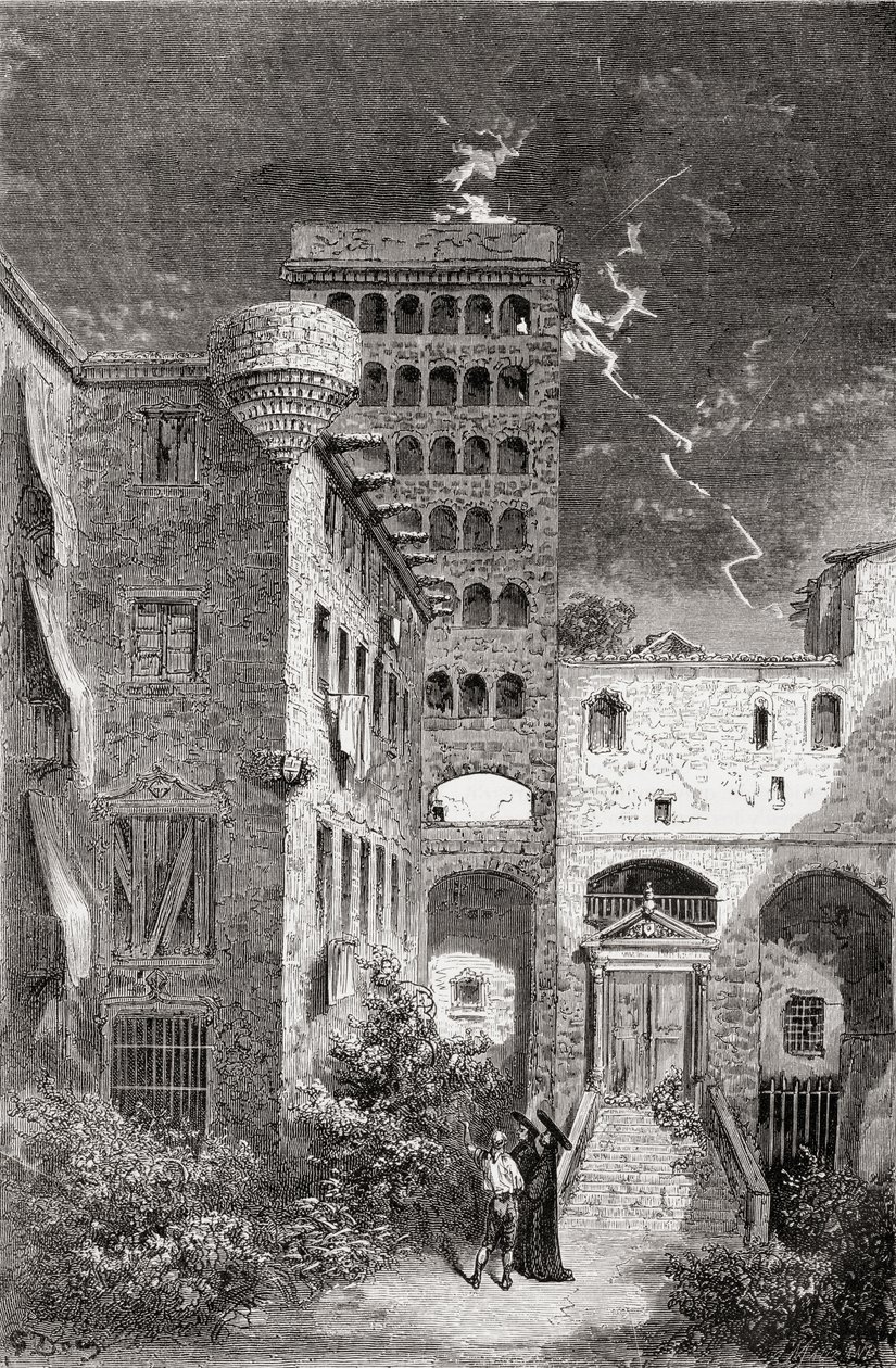 El Palacio de la Inquisicion in the 19th Century, 1878 by Gustave Dore