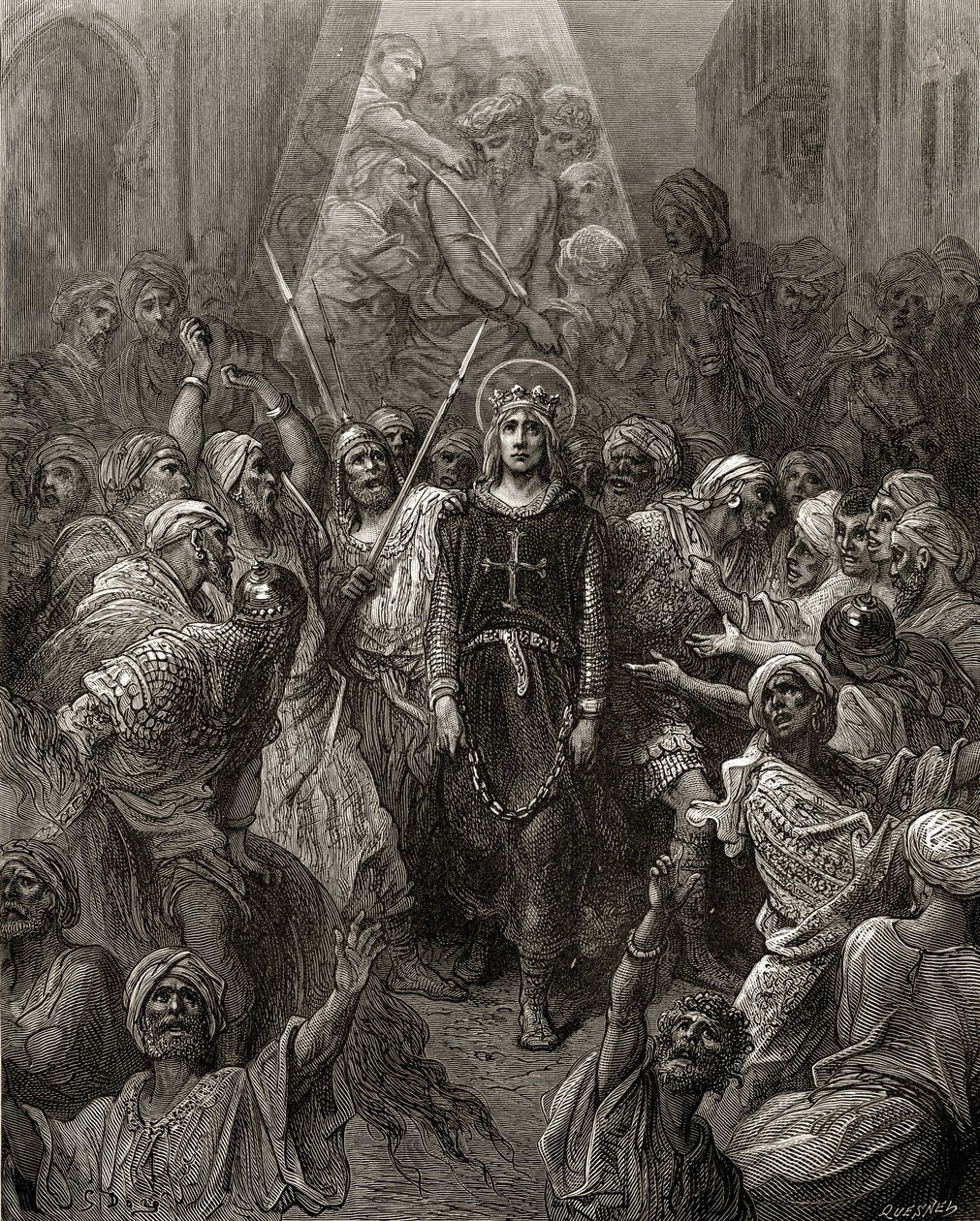 King Louis IX Prisoner in Egypt, Illustration from 