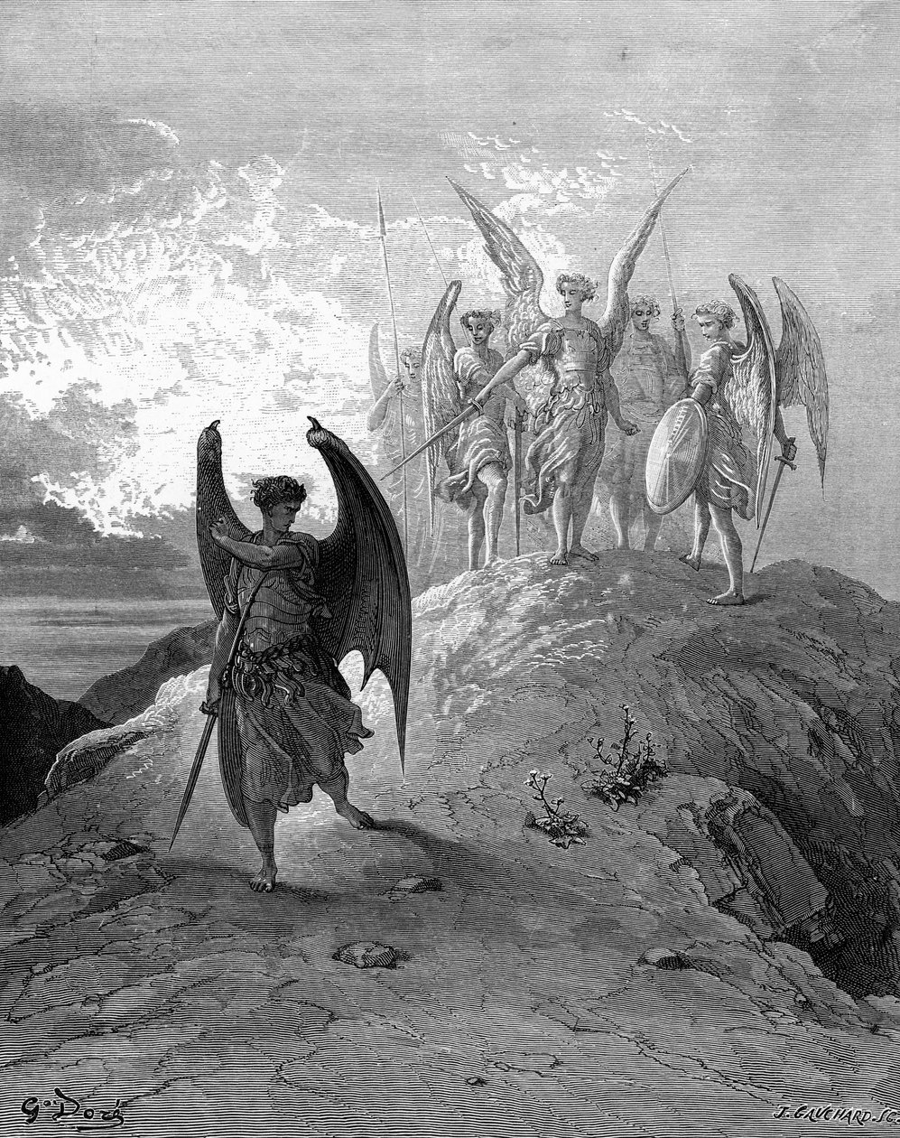 Paradise Lost: Satan is Conquered by Doré by Gustave Dore
