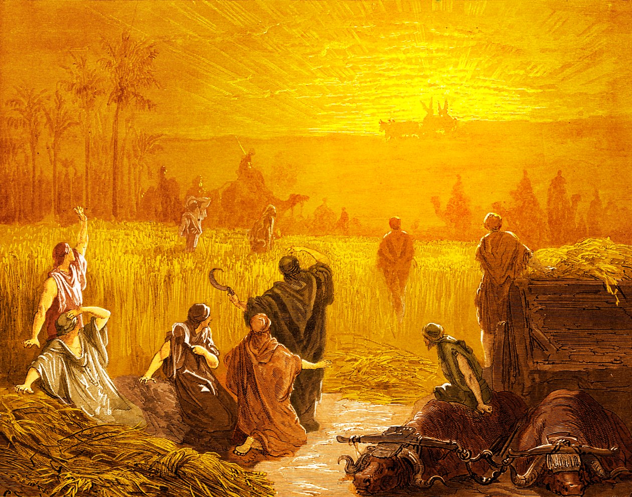 Return of the Ark to Beth Shemesh - Bible by Gustave Dore