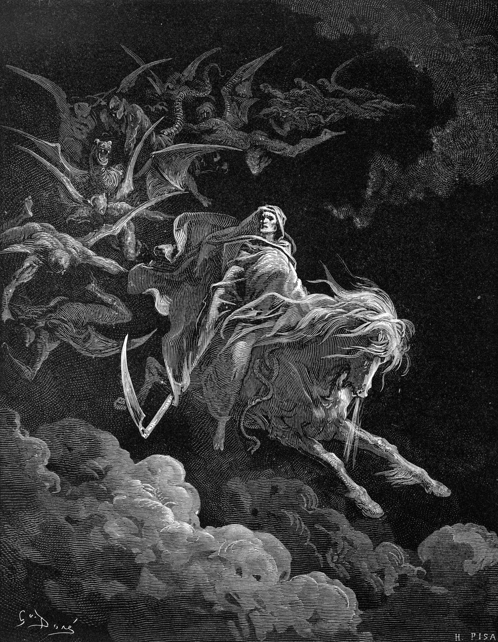 Revelation: Vision of Death, by Gustave Doré. - Bible by Gustave Dore