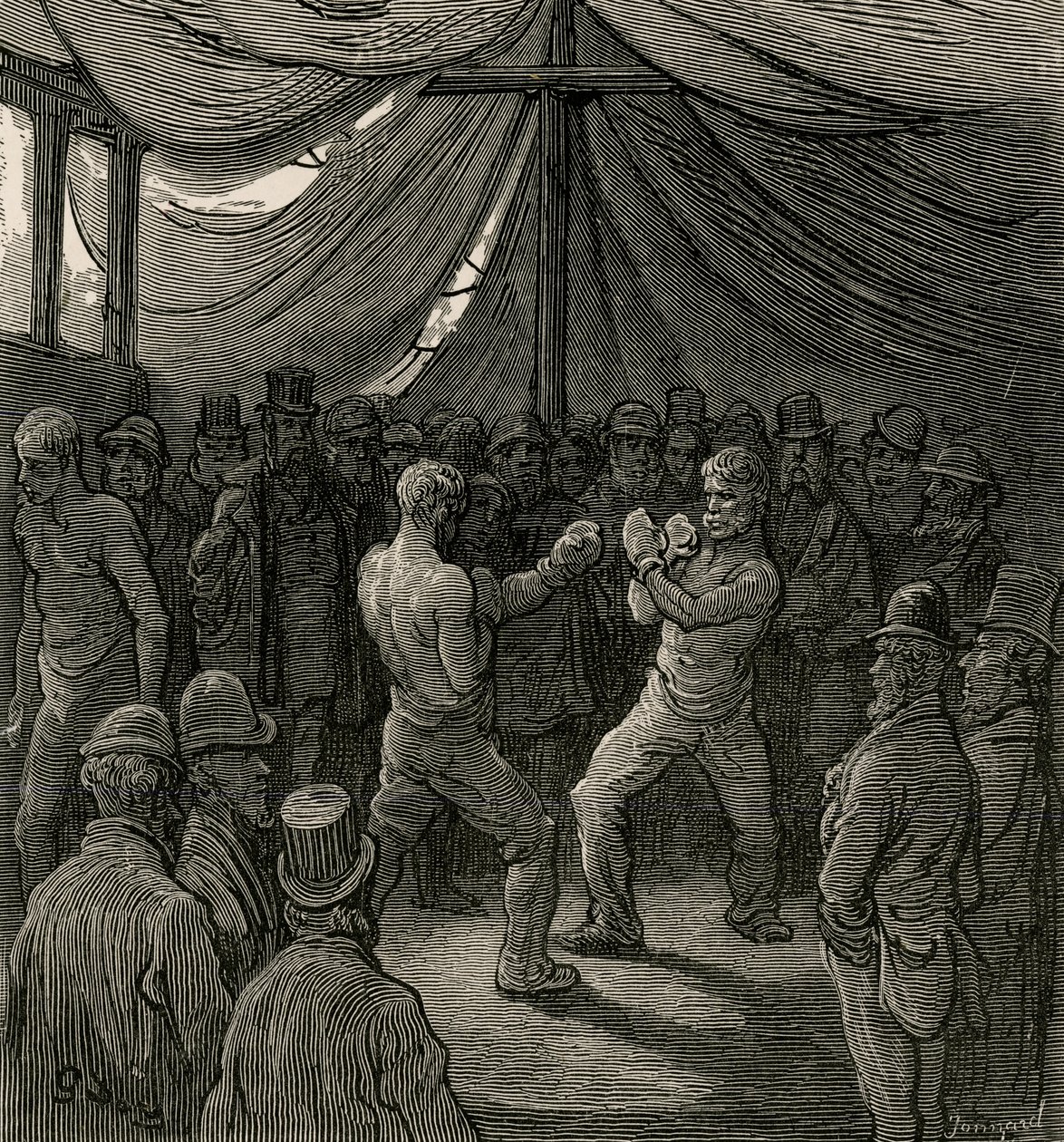 The Prize Fight, 1872 by Gustave Dore