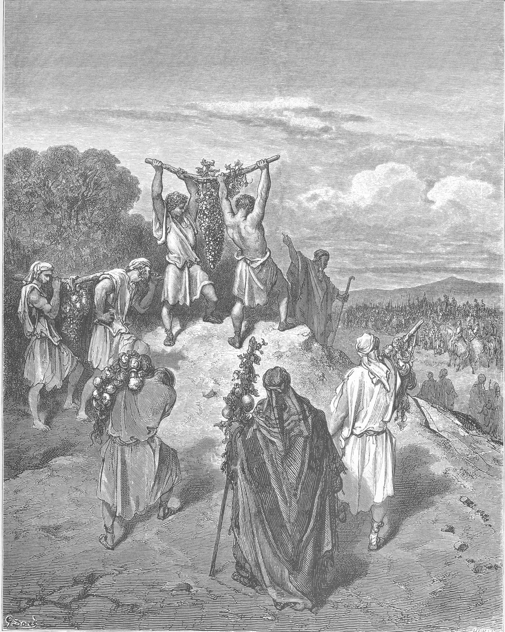 The Spies Return from the Promised Land by Gustave Dore