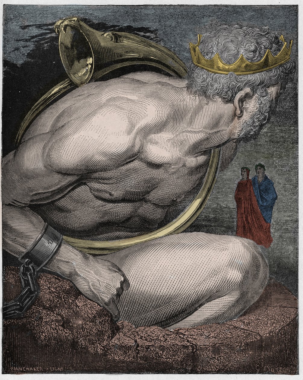 Inferno, Canto 31: Nimrod of the giants (illustration from The Divine Comedy) by Gustave after Dore