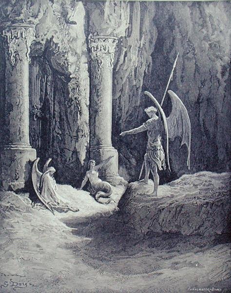 Satan at the Gates of Hell, from Book II of 