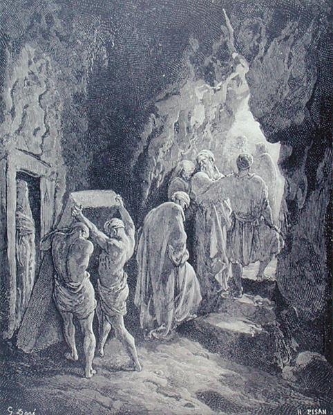The Burial of Sarah, Engraved by Heliodore Joseph Pisan by Gustave (after) Dore