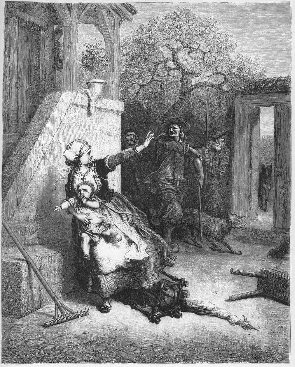 The Wolf, The Mother, And Her Child - from 