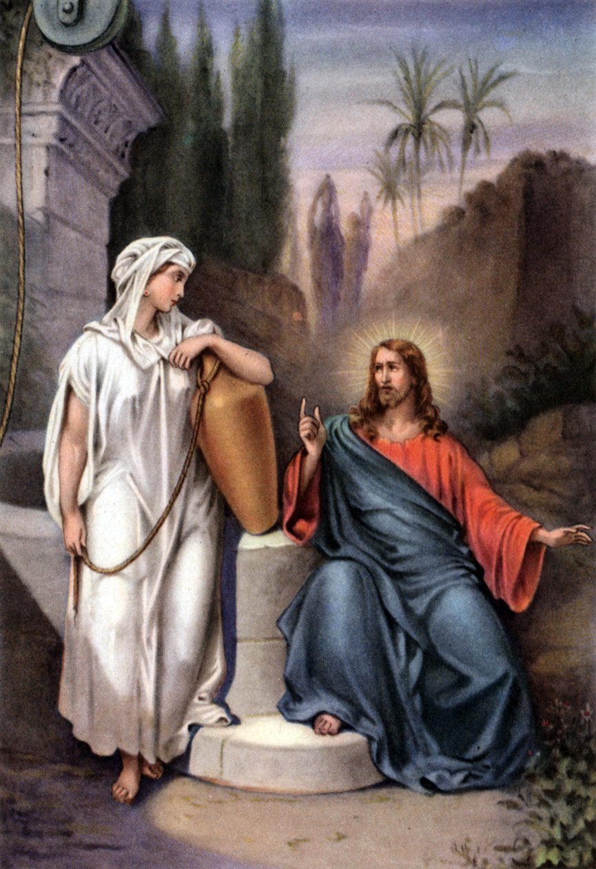 The Good Samaritan Woman, c.1950s by Gustave (after) Dore