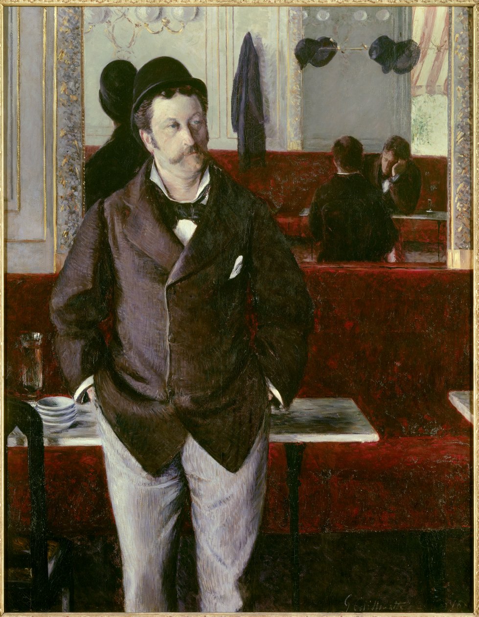At the cafe by Gustave Caillebotte