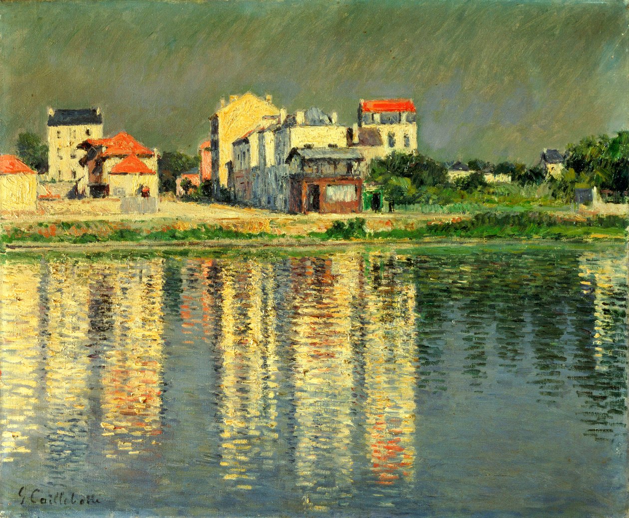Banks of the Seine at Argenteuil, 1889 by Gustave Caillebotte