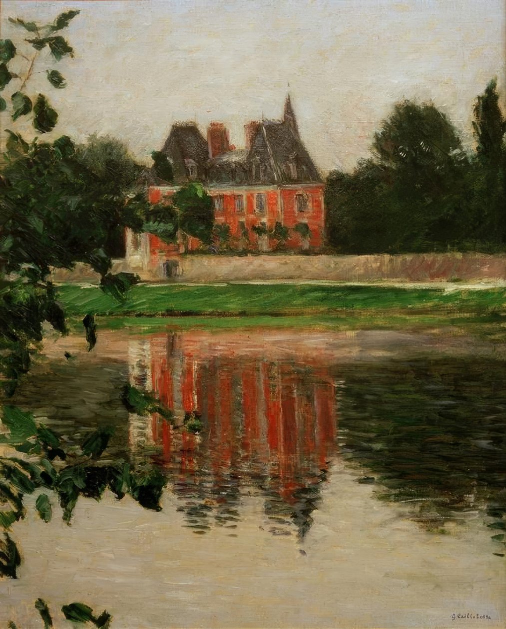 Castle on the Seine, Argenteuil by Gustave Caillebotte