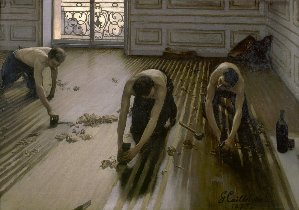 The Floor Scrapers by Gustave Caillebotte