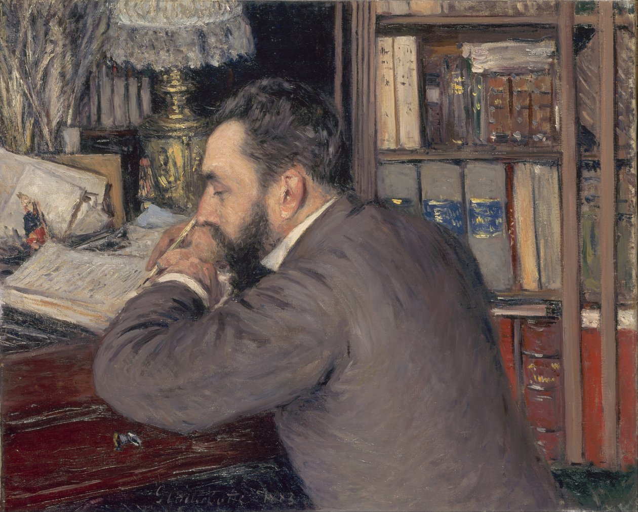 Henri Cordier by Gustave Caillebotte