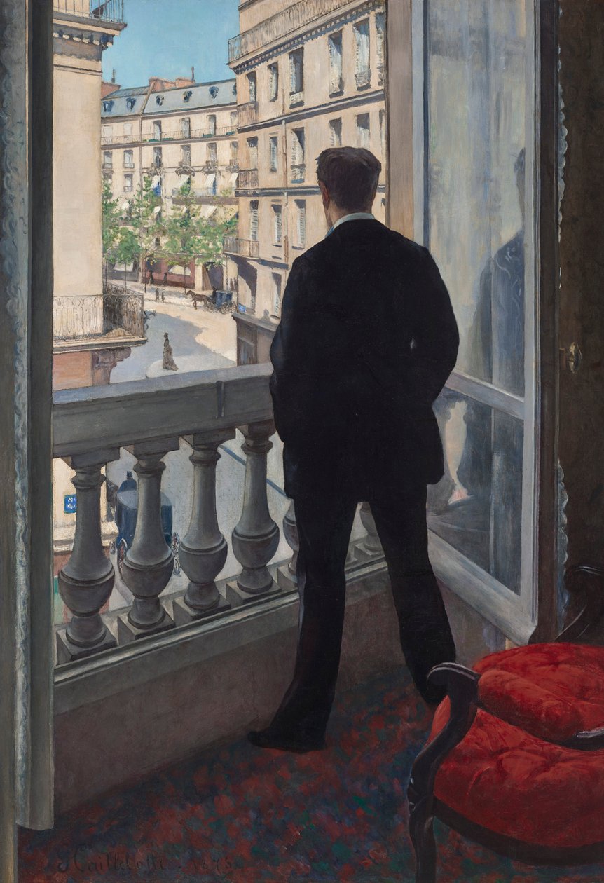 Young Man at the Window by Gustave Caillebotte