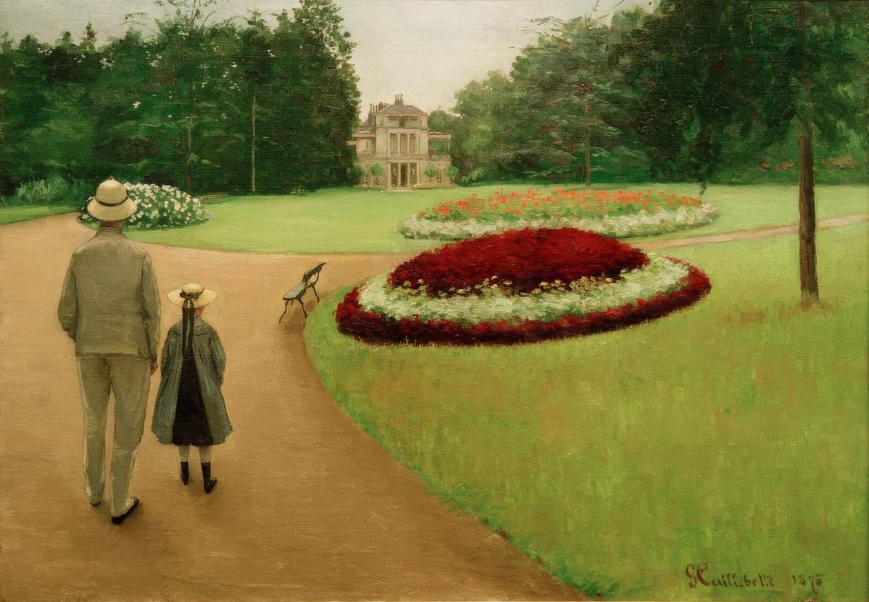 The Park of the Property at Yerres by Gustave Caillebotte