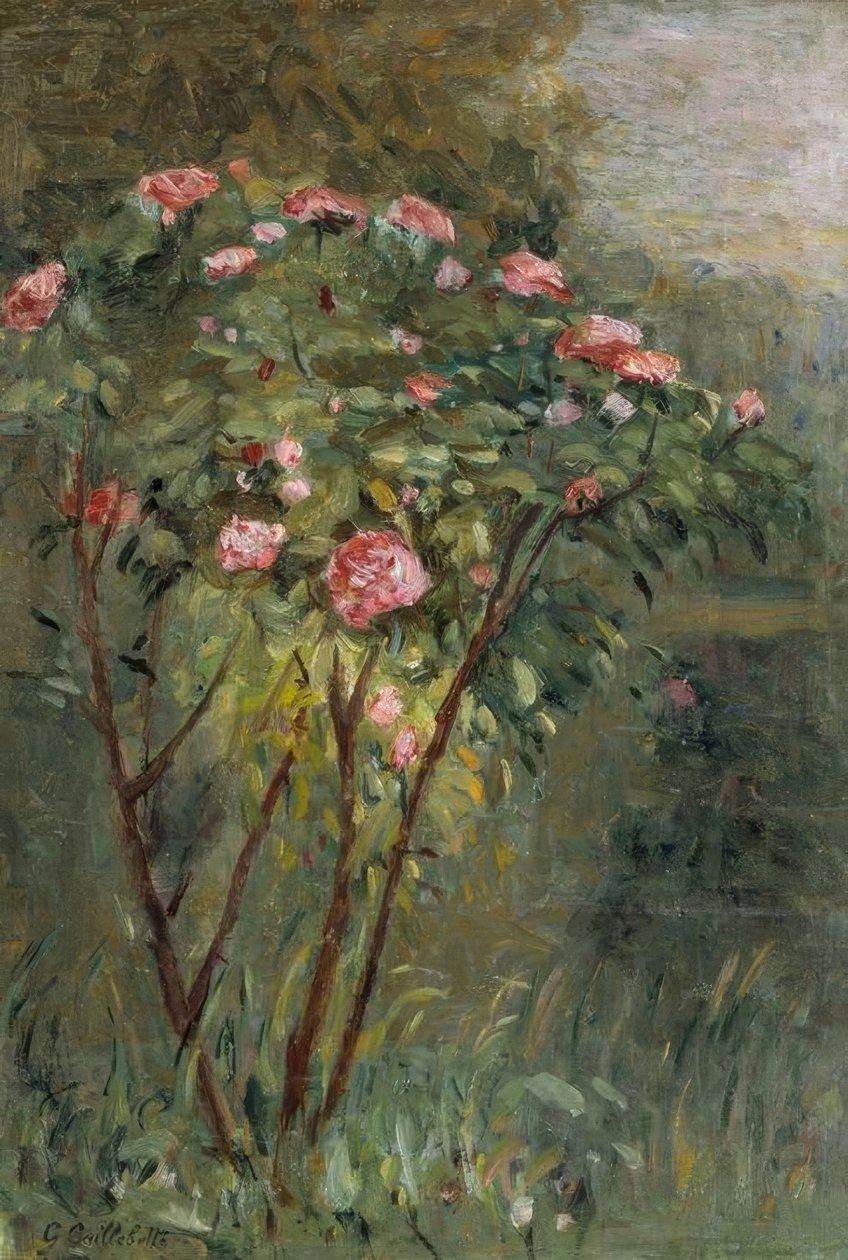 The Rosebush by Gustave Caillebotte