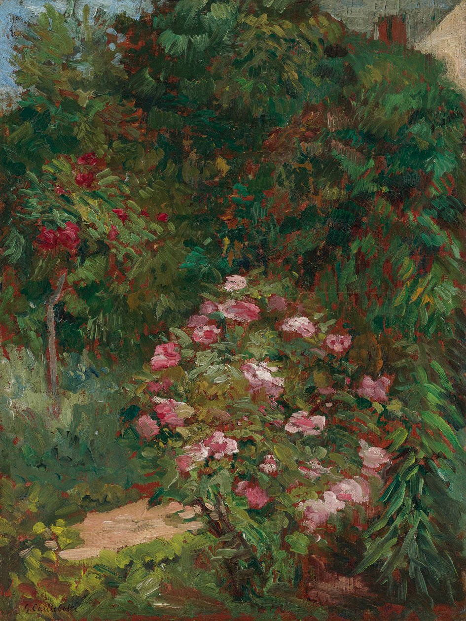 Massive Flowers, Garden of Petit Gennevilliers by Gustave Caillebotte