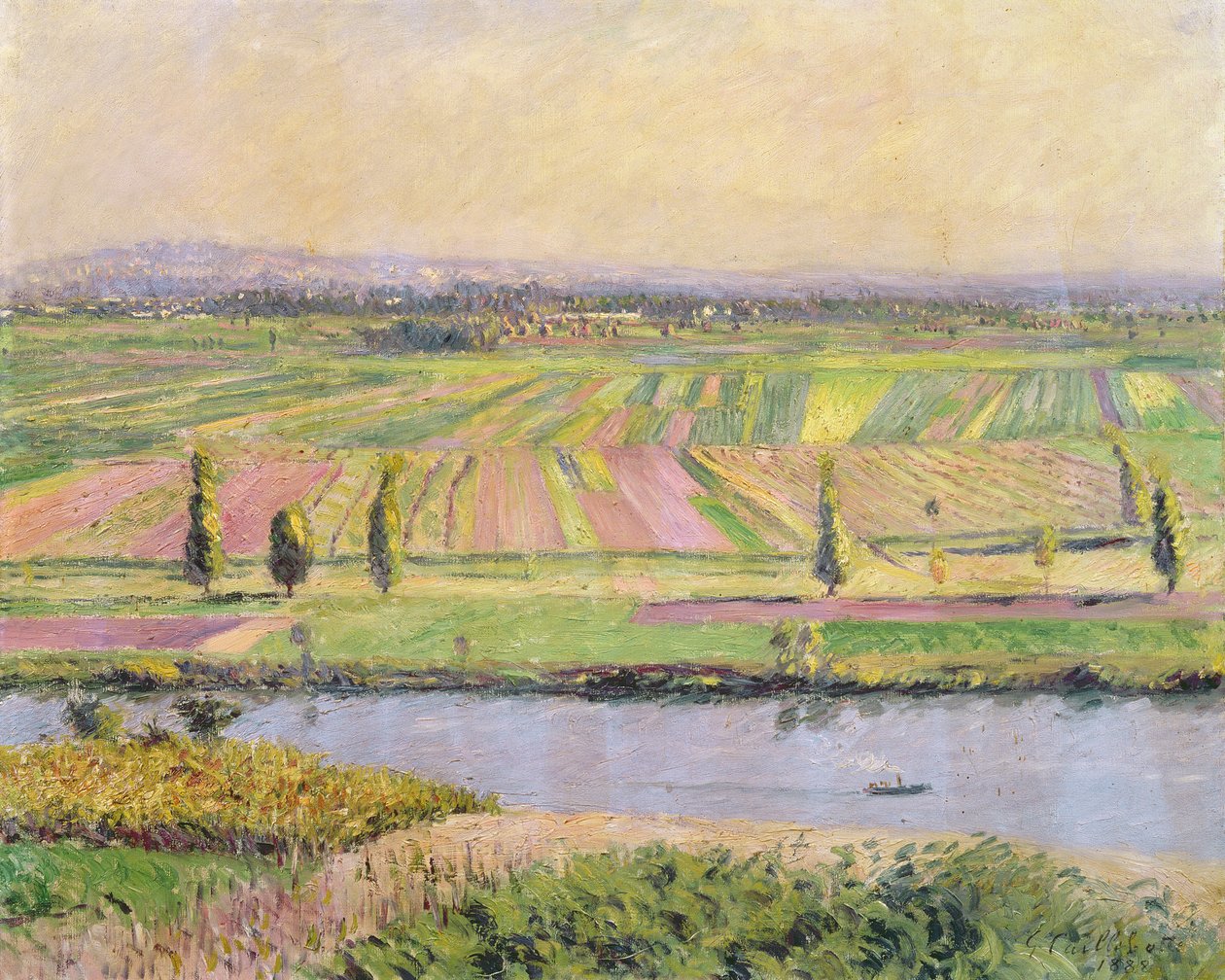 The Plain of Gennevilliers from the Hills of Argenteuil by Gustave Caillebotte