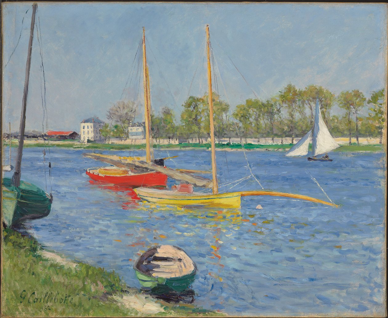 The Seine at Argenteuil by Gustave Caillebotte